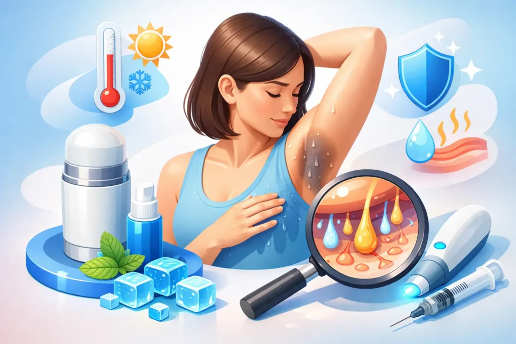 How to Manage Excessive Underarm Sweating Safely
